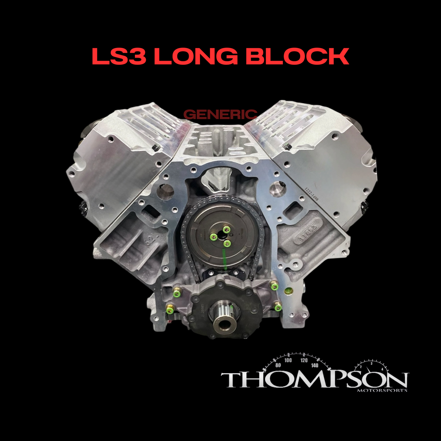 GM Aluminum 6.2 LS3 All Forged Stroker 416ci Long Block - 1200hp